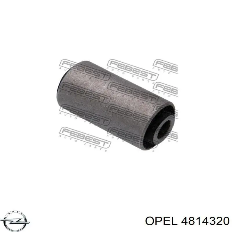 4814320 Opel braço oscilante inferior direito de suspensão traseira