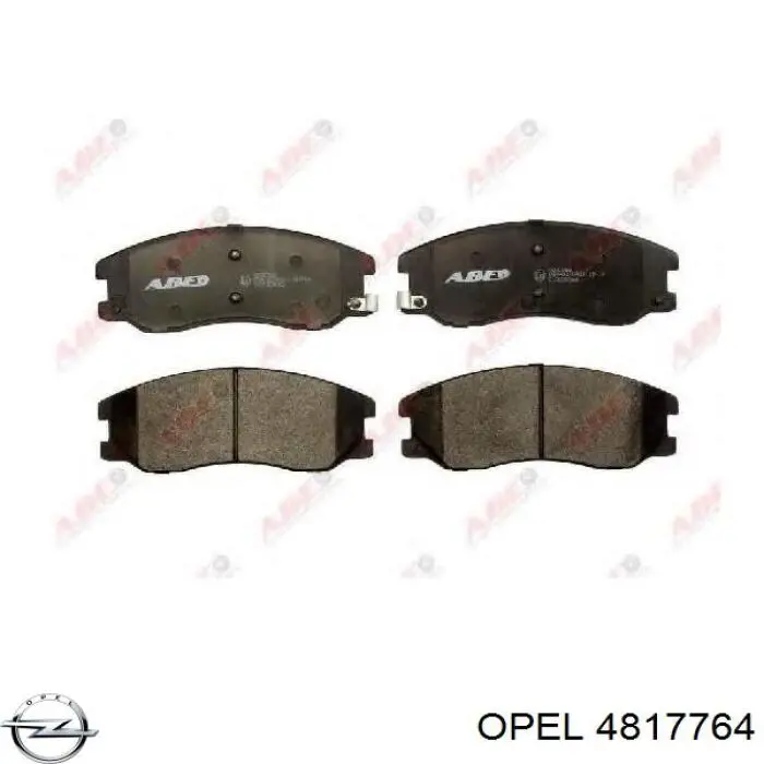 4817764 Opel передние тормозные колодки
