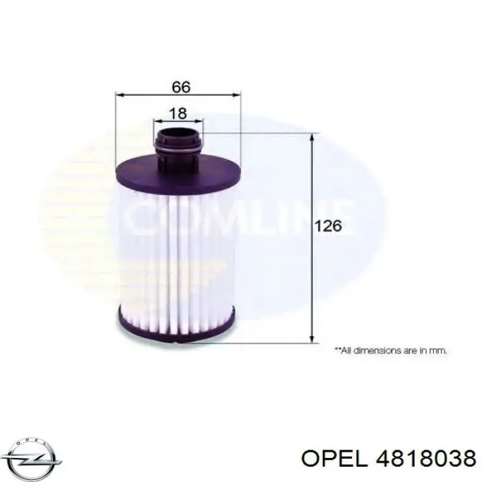 Фильтр очистки масла центробежный Opel 4818038 цена, от 8.12 USD