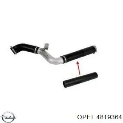 4819364 Opel mangueira (cano derivado superior esquerda de intercooler)