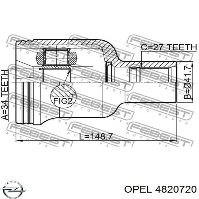 Привод передний правый General Motors 95299893 цена, от 183.00 USD