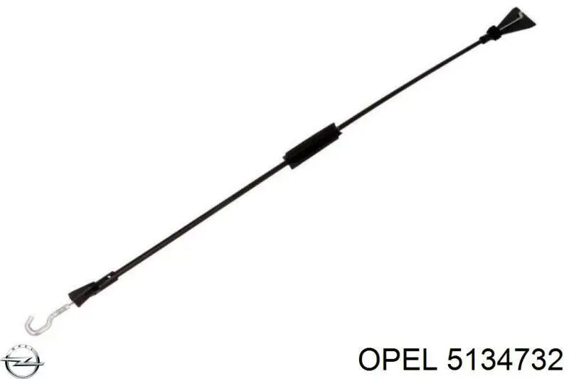 5134732 Opel cabo (pedal de abertura do fecho da porta dianteira)