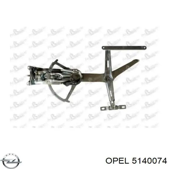 5140074 Opel механизм стеклоподъемника двери передней правой