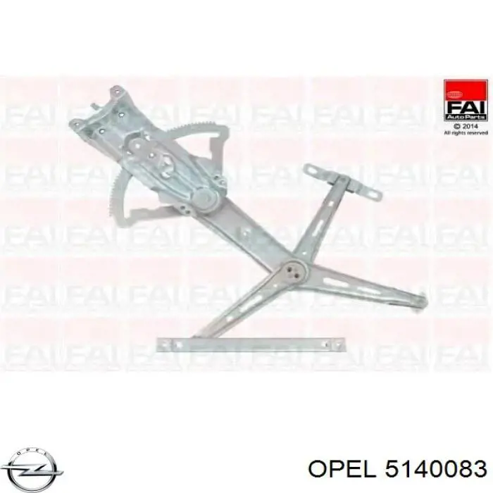 Механизм стеклоподъемника водительской двери Opel 5140083 цена, от 57.18 USD