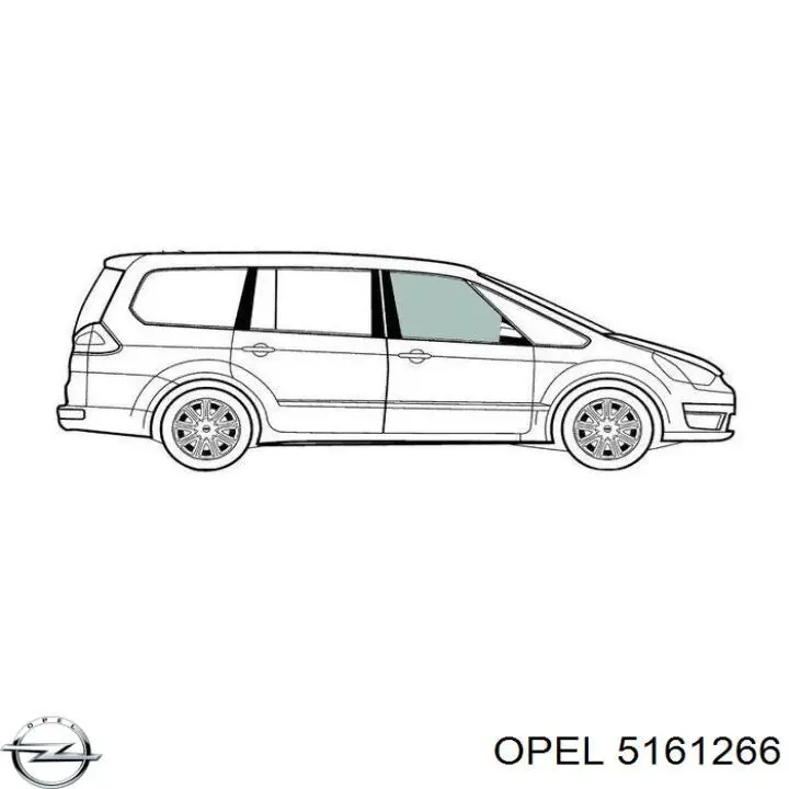 Стекло двери передней правой на Opel Meriva A 