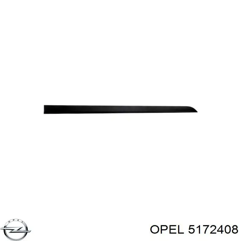 5172408 Opel молдинг двери передней правой