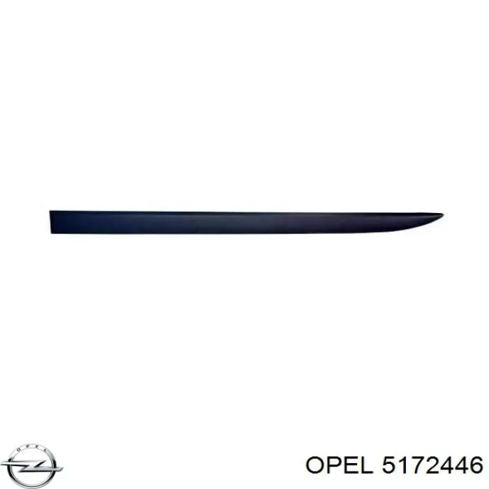 Молдинг двери передней левой Polcar 55580033 цена, от 24.46 USD