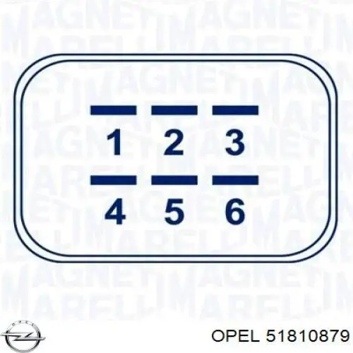 51810879 Opel Механизм подъема стекол