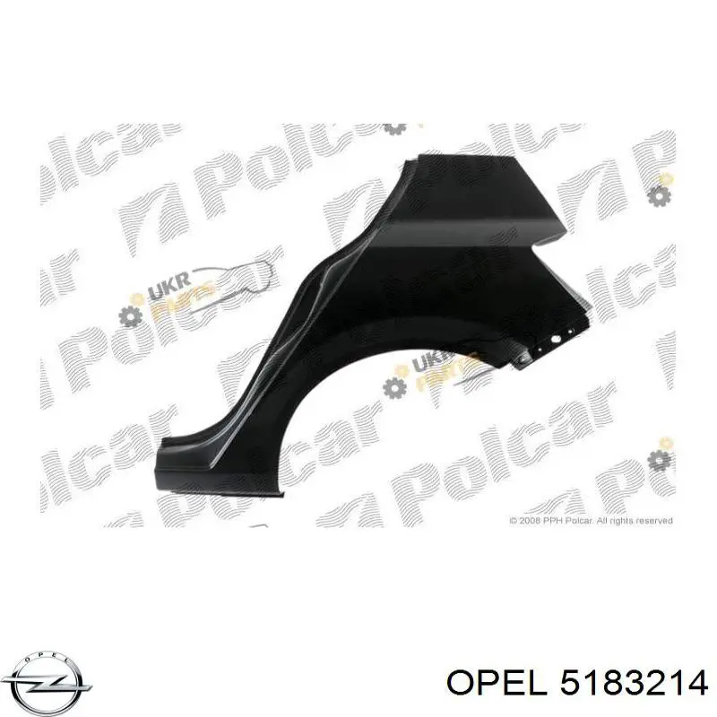 Боковая часть задняя правая Opel 13168052 цена, от 136.93 USD