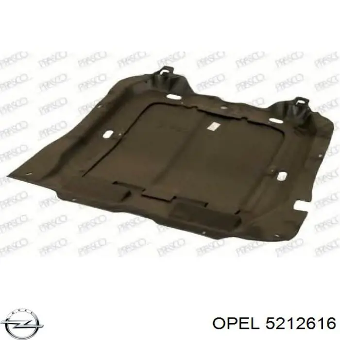 5212616 Opel proteção de motor dianteira