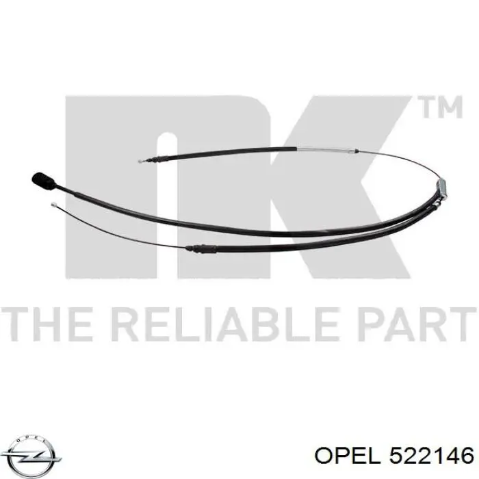 Трос ручного тормоза, комплект на авто Opel 522146 цена, от 45.26 USD