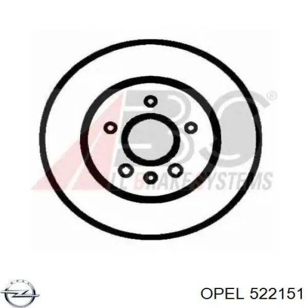 Купить 522151 Opel Тормоз стояночный