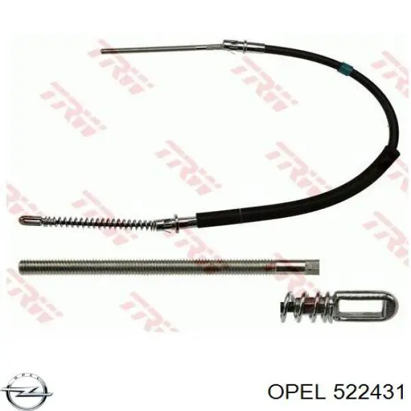 Трос ручного тормоза задний Opel 522431 цена, от 16.94 USD
