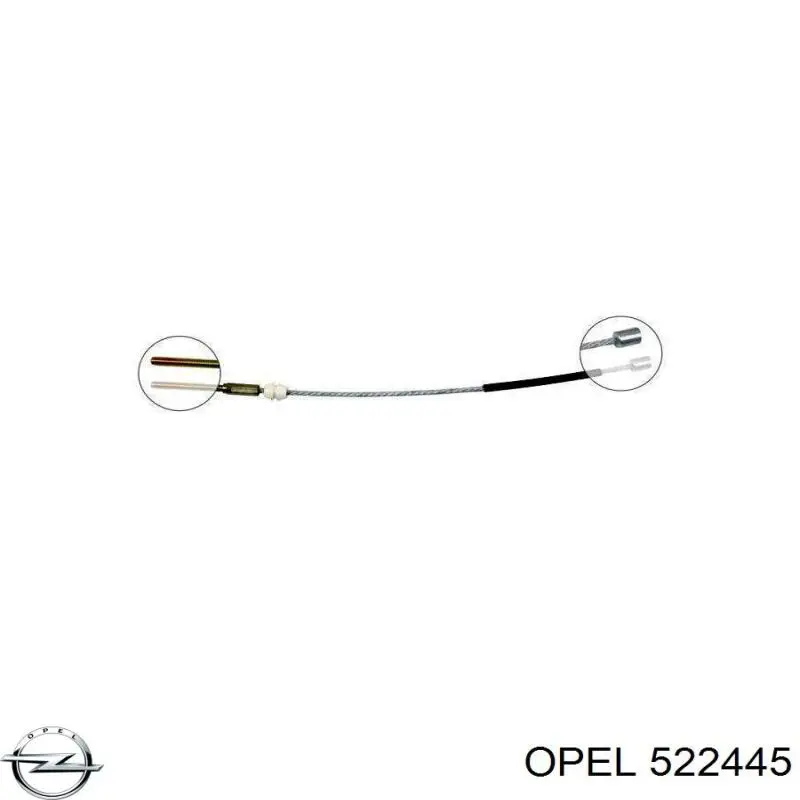 Трос ручного тормоза передний Opel 522445 цена, от 3.46 USD