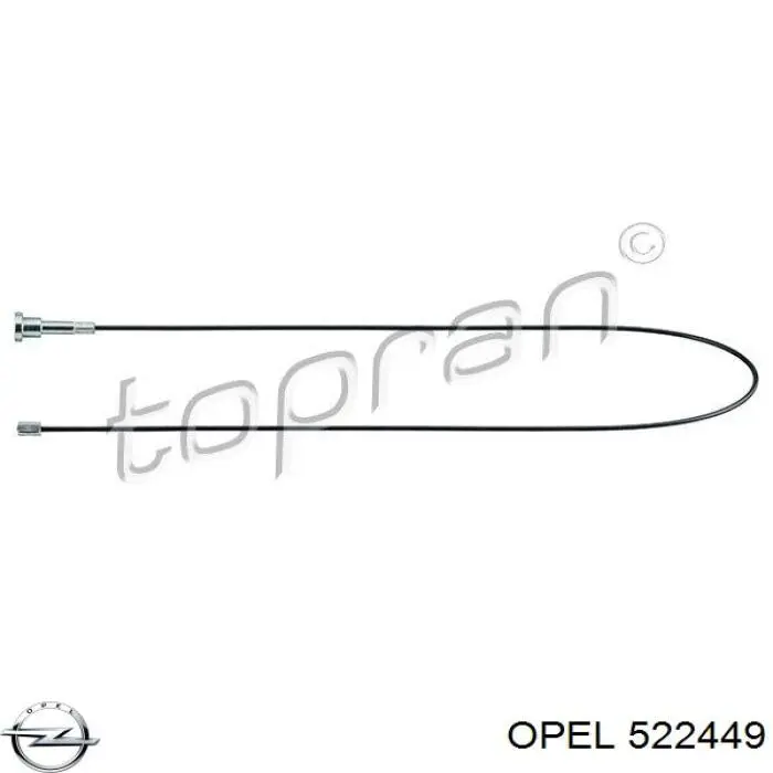 Трос ручника задний правый Opel 522449