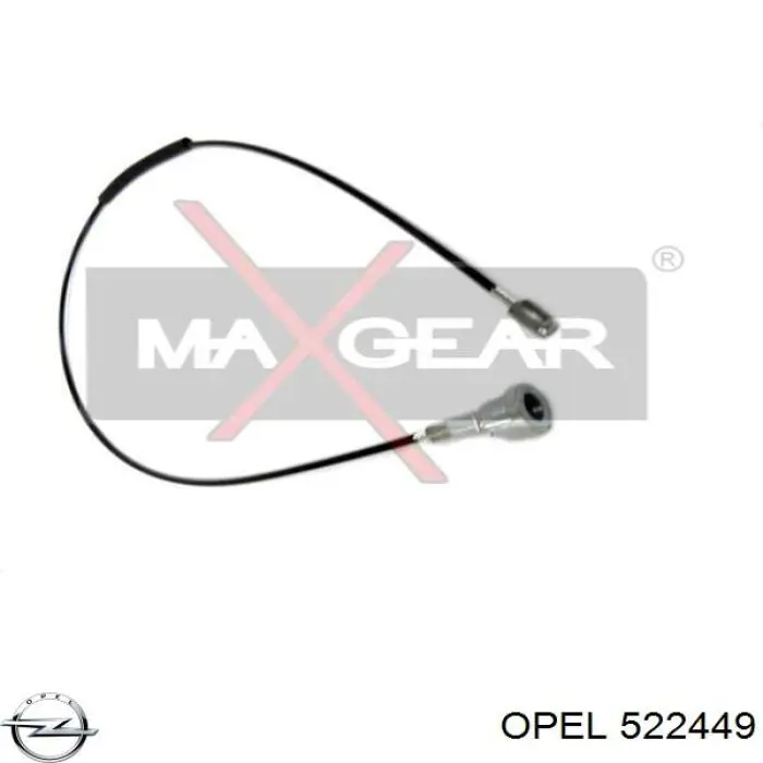 Купить 522449 Opel Задний правый трос ручника