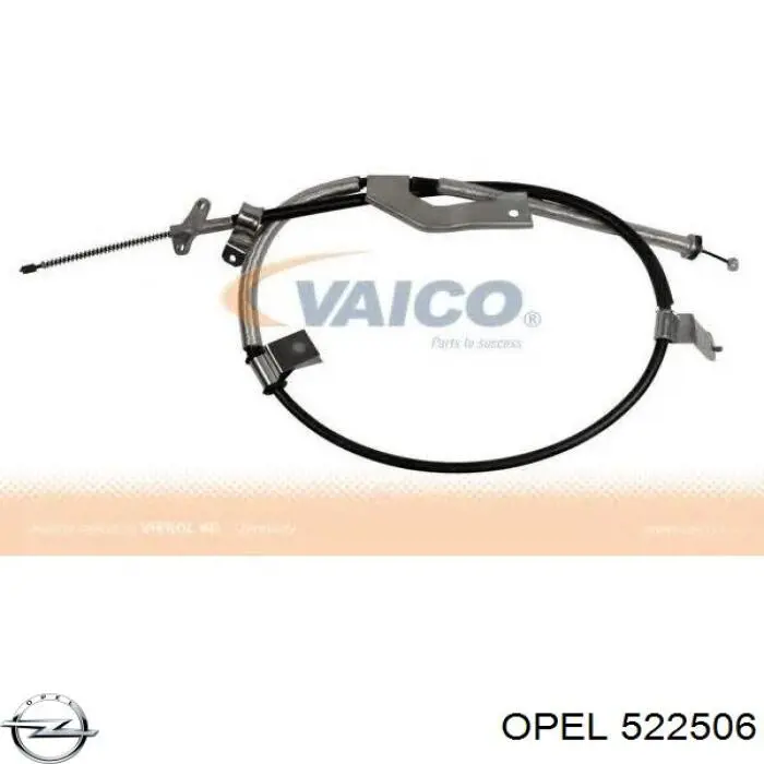 Трос стояночного тормоза задний правый Opel 522506 цена, от 44.63 USD