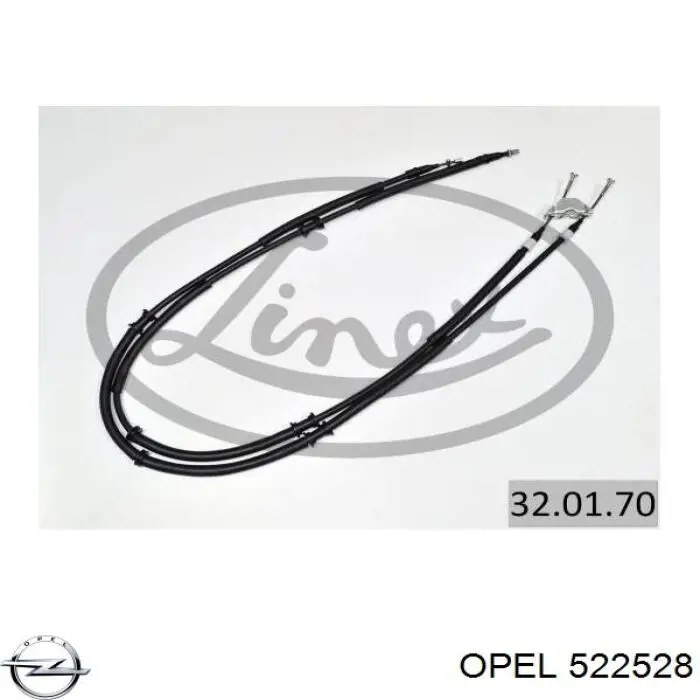 Задний трос ручника Opel 522528 цена, от 22.95 USD