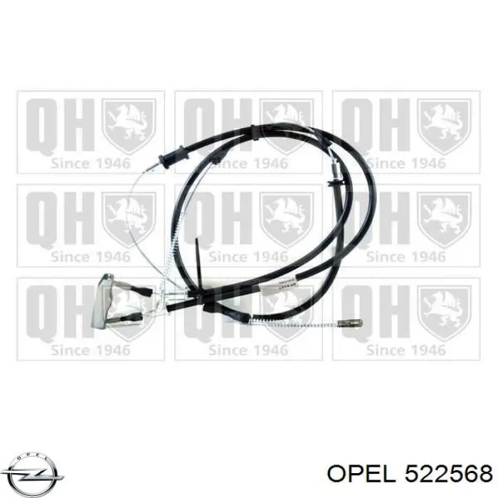 Задний трос ручника 522568 Opel