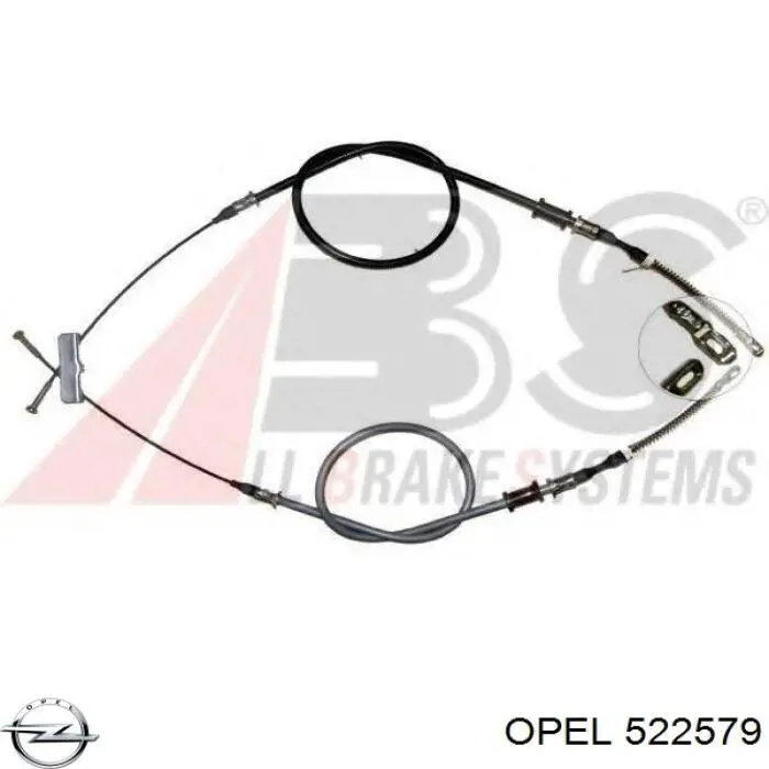 522579 Opel трос ручника