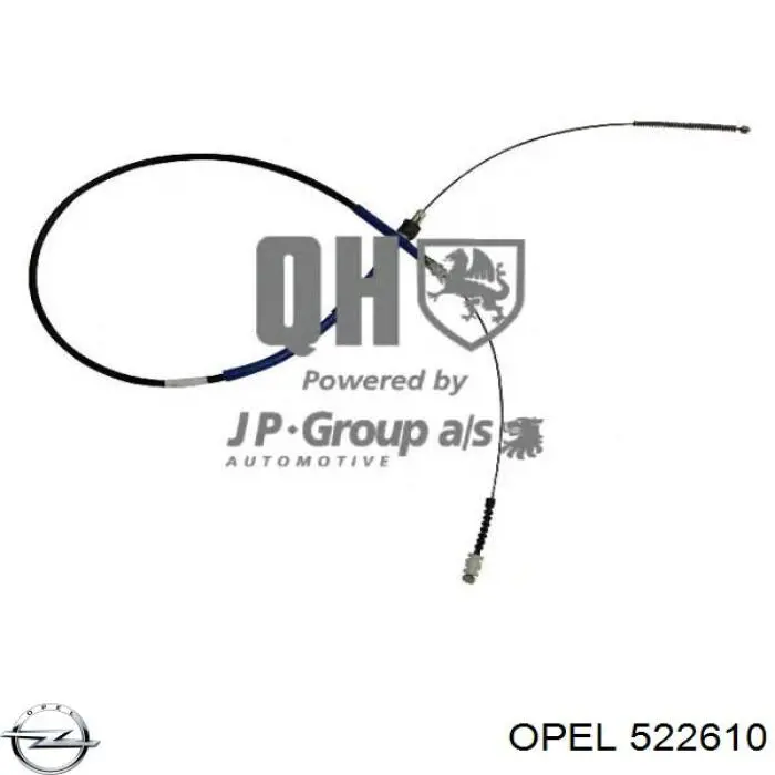 522610 Opel Трос ручного тормоза