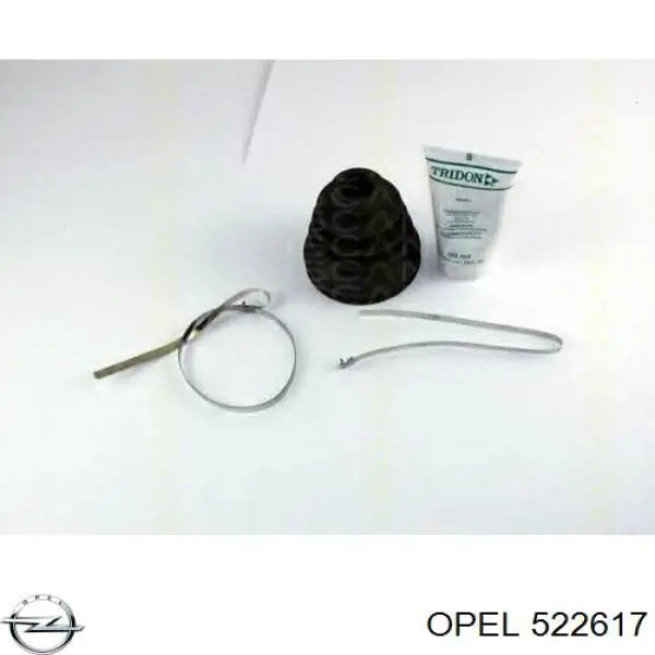 522617 Opel трос ручного тормоза задний левый
