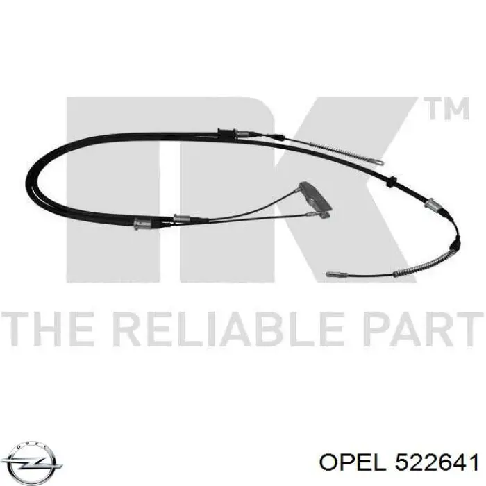 Задний трос ручника 522641 Opel