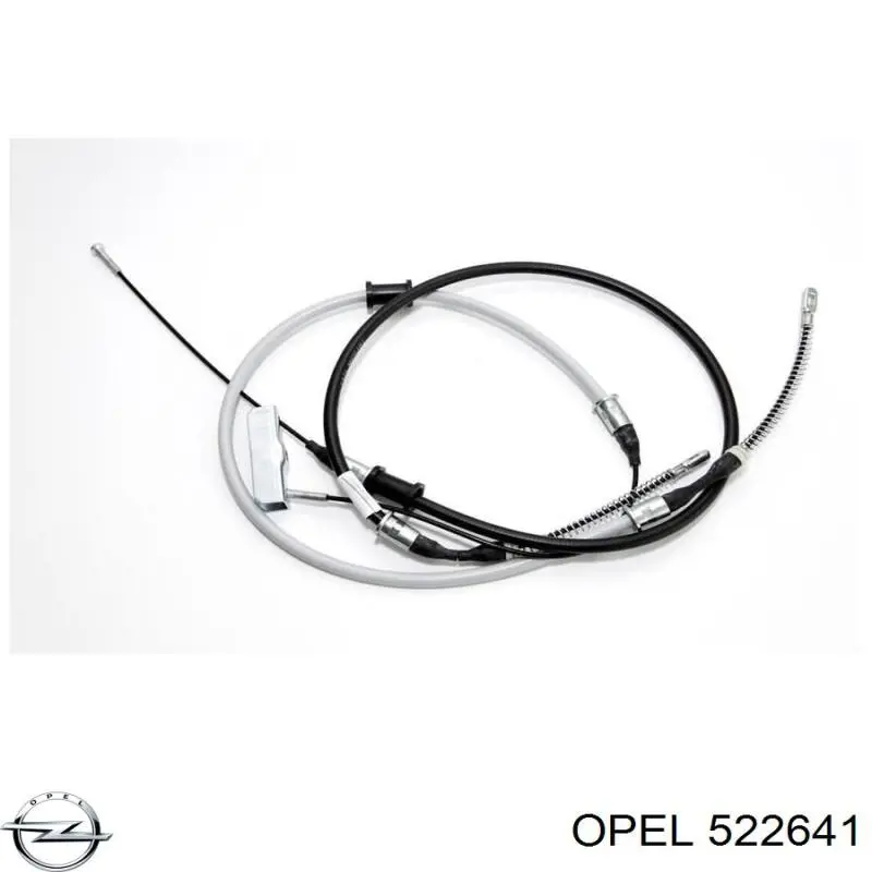 522641 Opel Трос ручного тормоза задний правый/левый