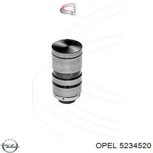 5234520 Opel гидрокомпенсатор (гидротолкатель, толкатель клапанов)