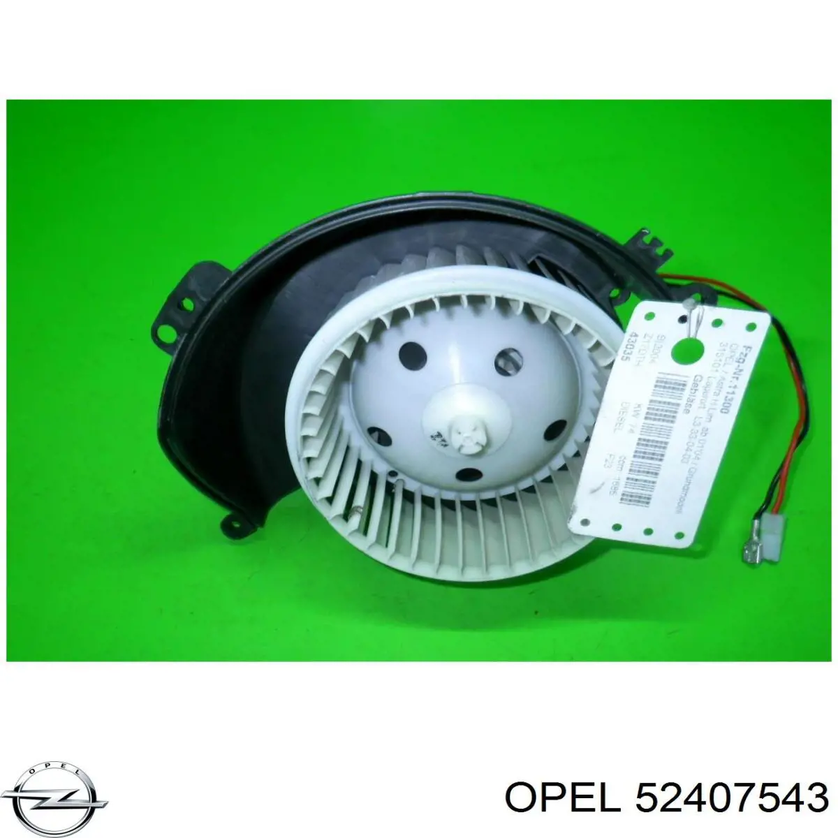 Мотор вентилятора печки (отопителя салона) Opel 52407543