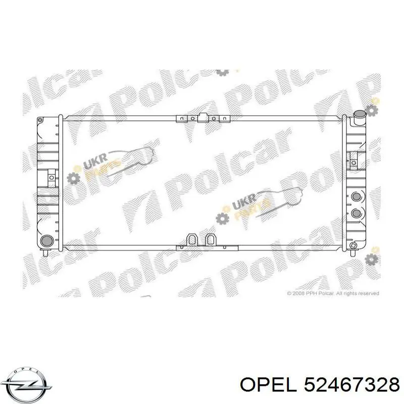 Радиатор охлаждения двигателя Opel 52467328 цена, от 91.48 USD