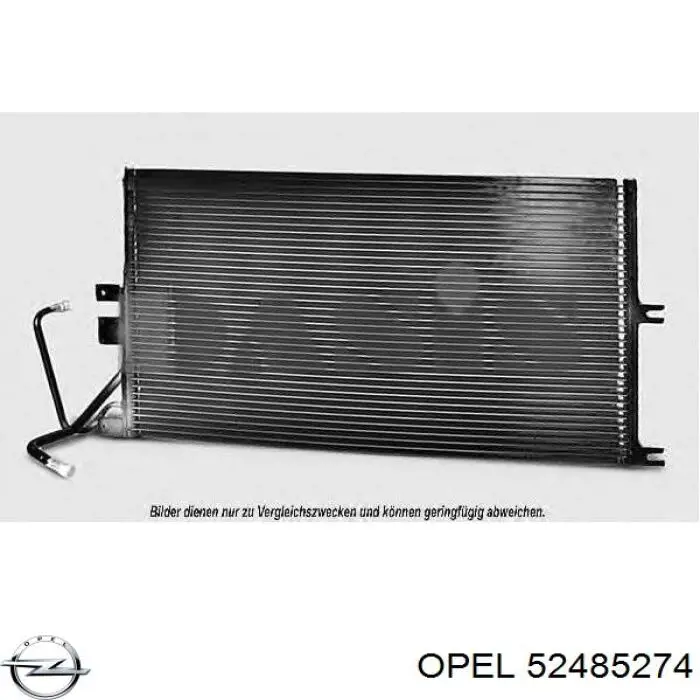 52485274 Opel радиатор кондиционера