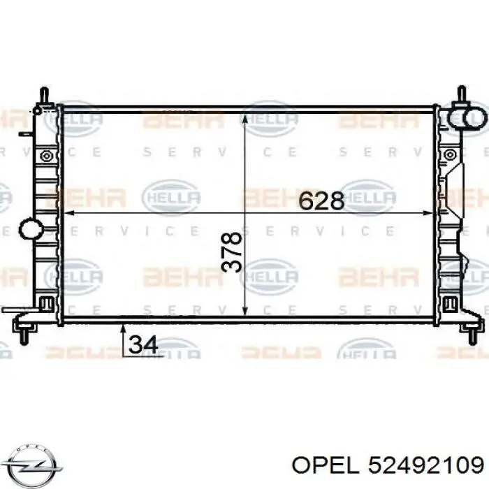 Радиатор охлаждения двигателя Opel 52492109 цена, от 62.27 USD
