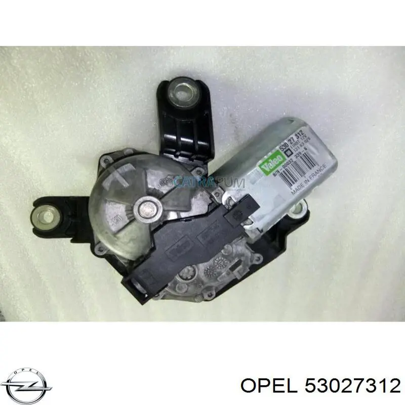 53027312 Opel motor de limpador pára-brisas de vidro traseiro