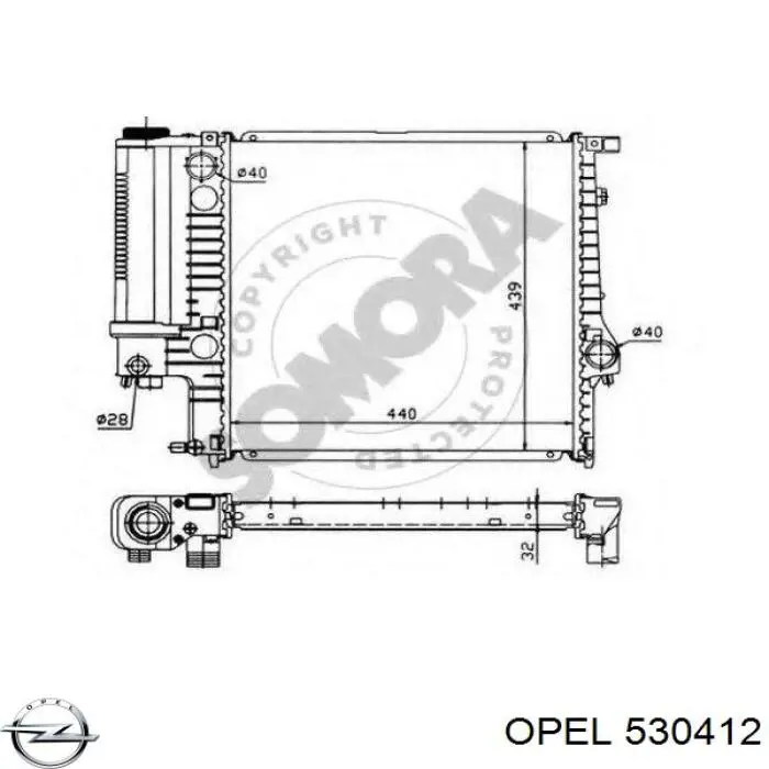Купить 530412 Opel Датчик давления тормозной жидкости