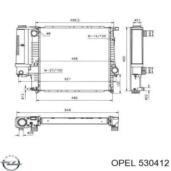Датчик давления тормозной жидкости 530412 Opel