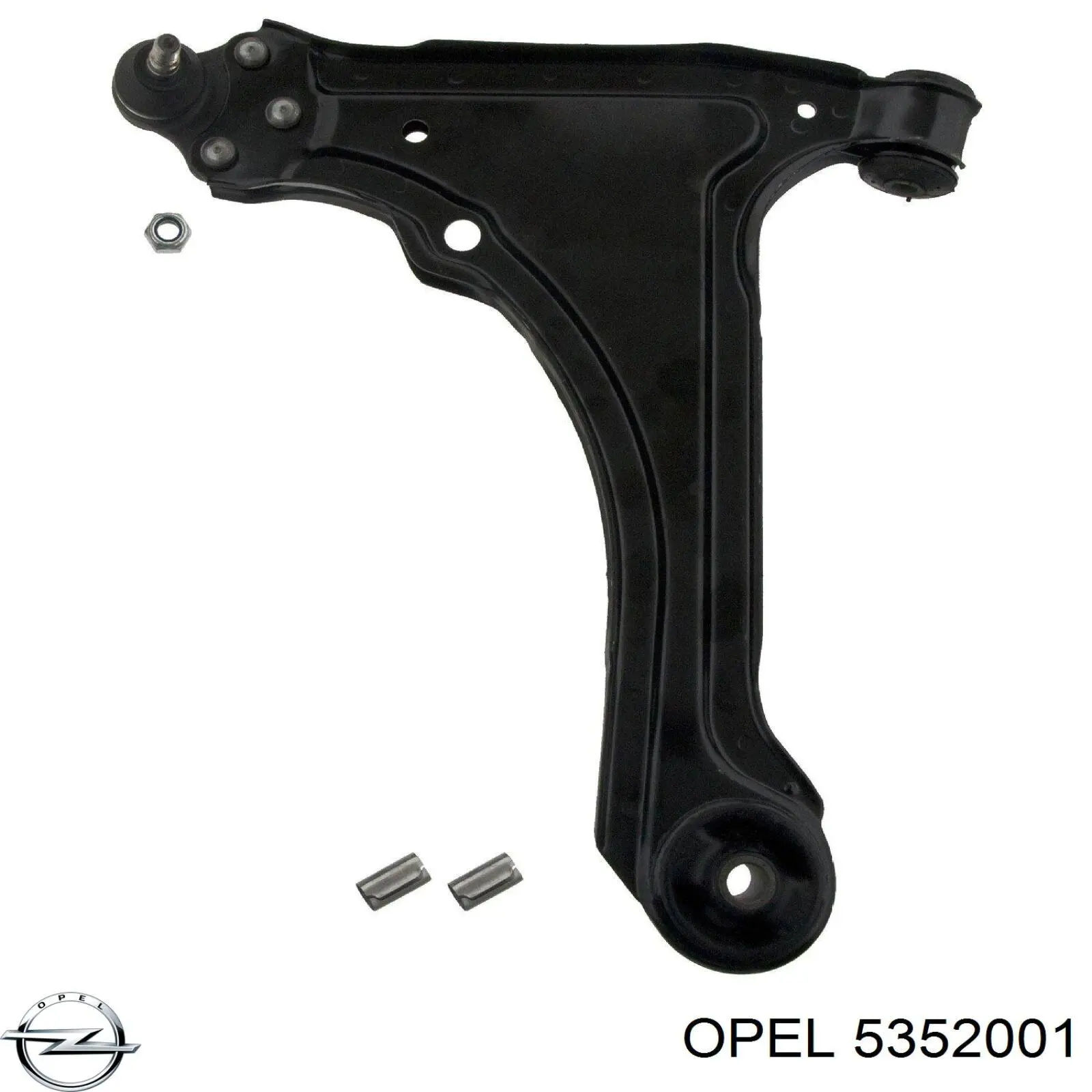 Левый рычаг передней нижней подвески Opel 5352001 цена, от 36.36 USD