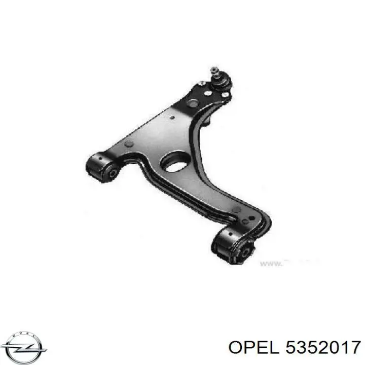 Рычаг передней подвески нижний правый Opel 5352017