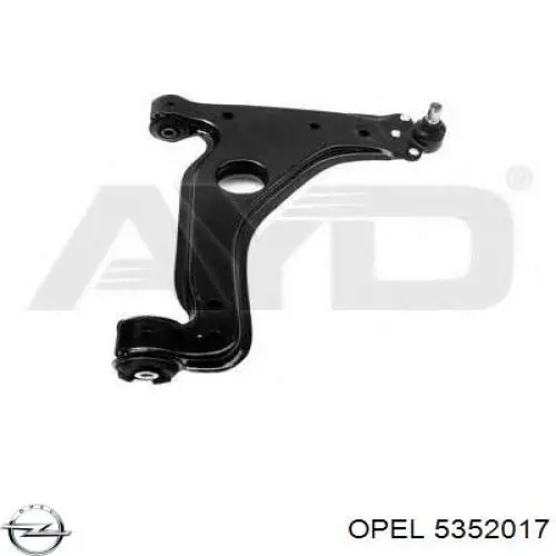 Правый рычаг передней нижней подвески Opel 5352017 цена, от 27.17 USD