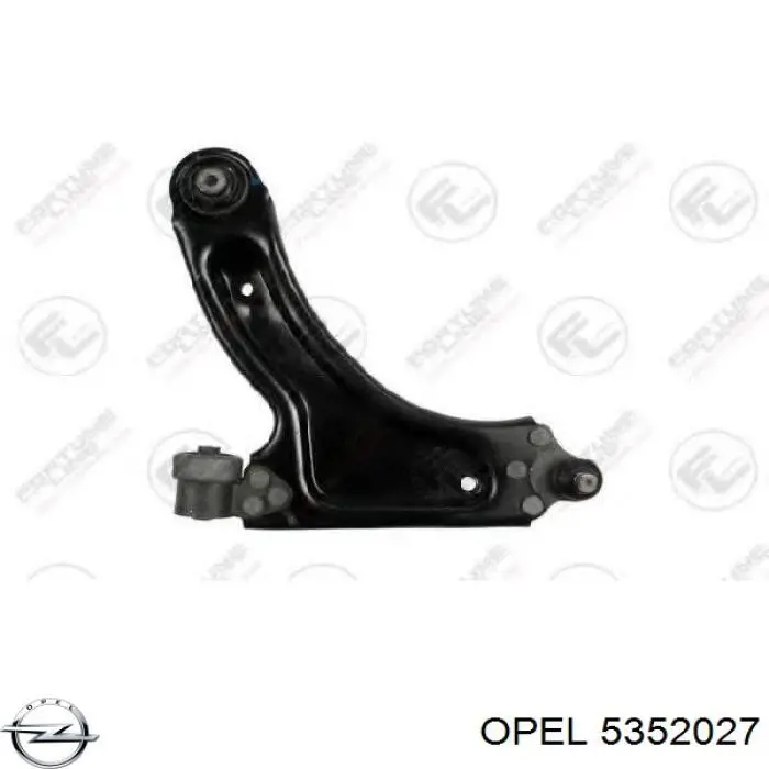 Левый рычаг передней нижней подвески Opel 5352027 цена, от 50.79 USD