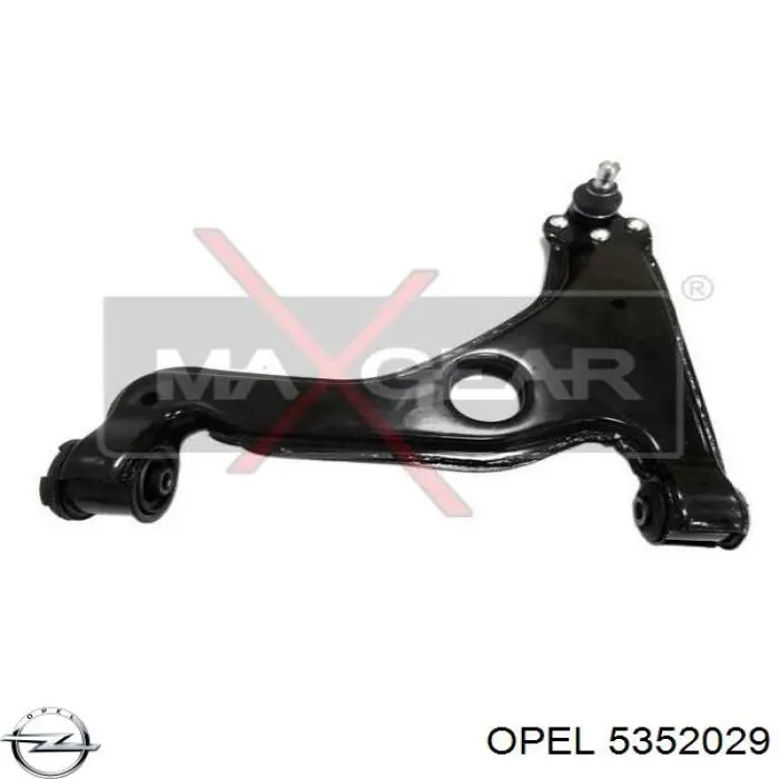 Левый рычаг передней нижней подвески Opel 5352029 цена, от 36.21 USD