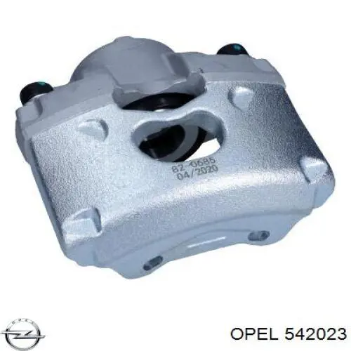 542023 Opel суппорт тормозной передний левый
