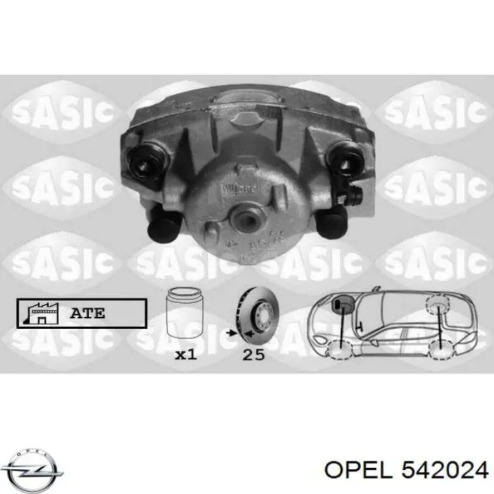 542024 Opel suporte do freio dianteiro direito