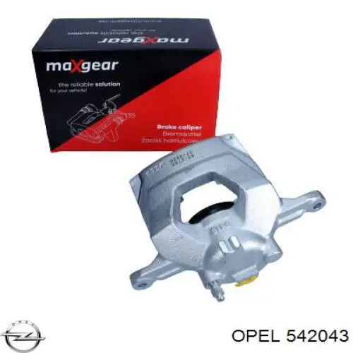 Купить 542043 Opel Суппорт тормозной передний левый