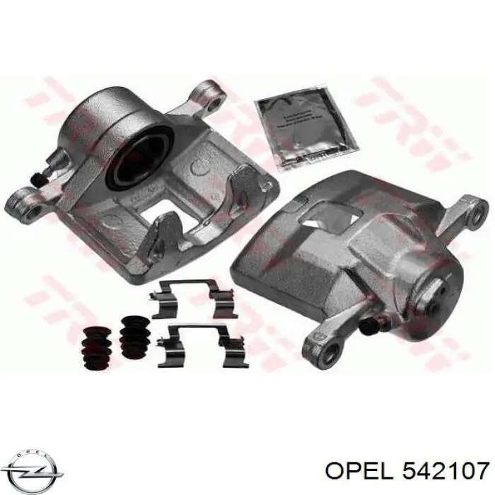 Купить 542107 Opel Суппорт тормозной передний правый