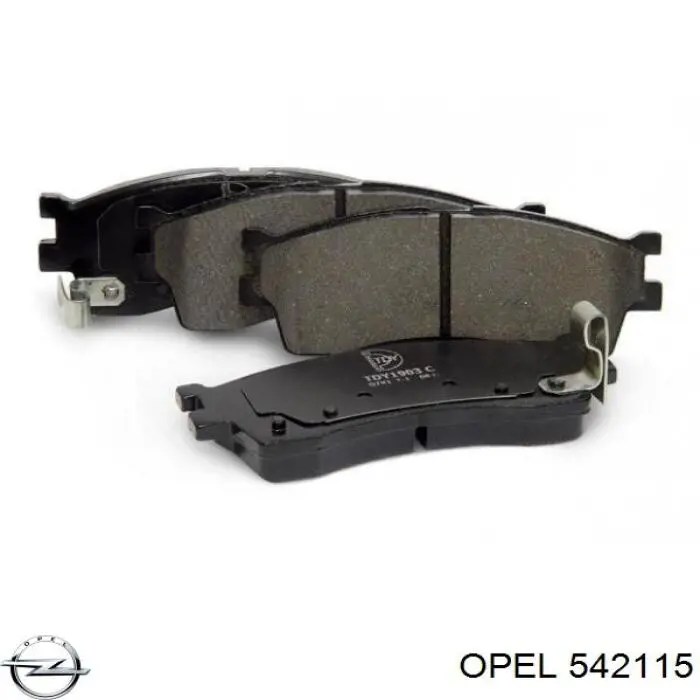 542115 Opel передние тормозные колодки