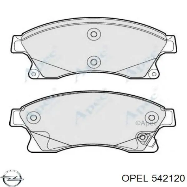 Колодки Opel 542120 цена, от 18.58 USD