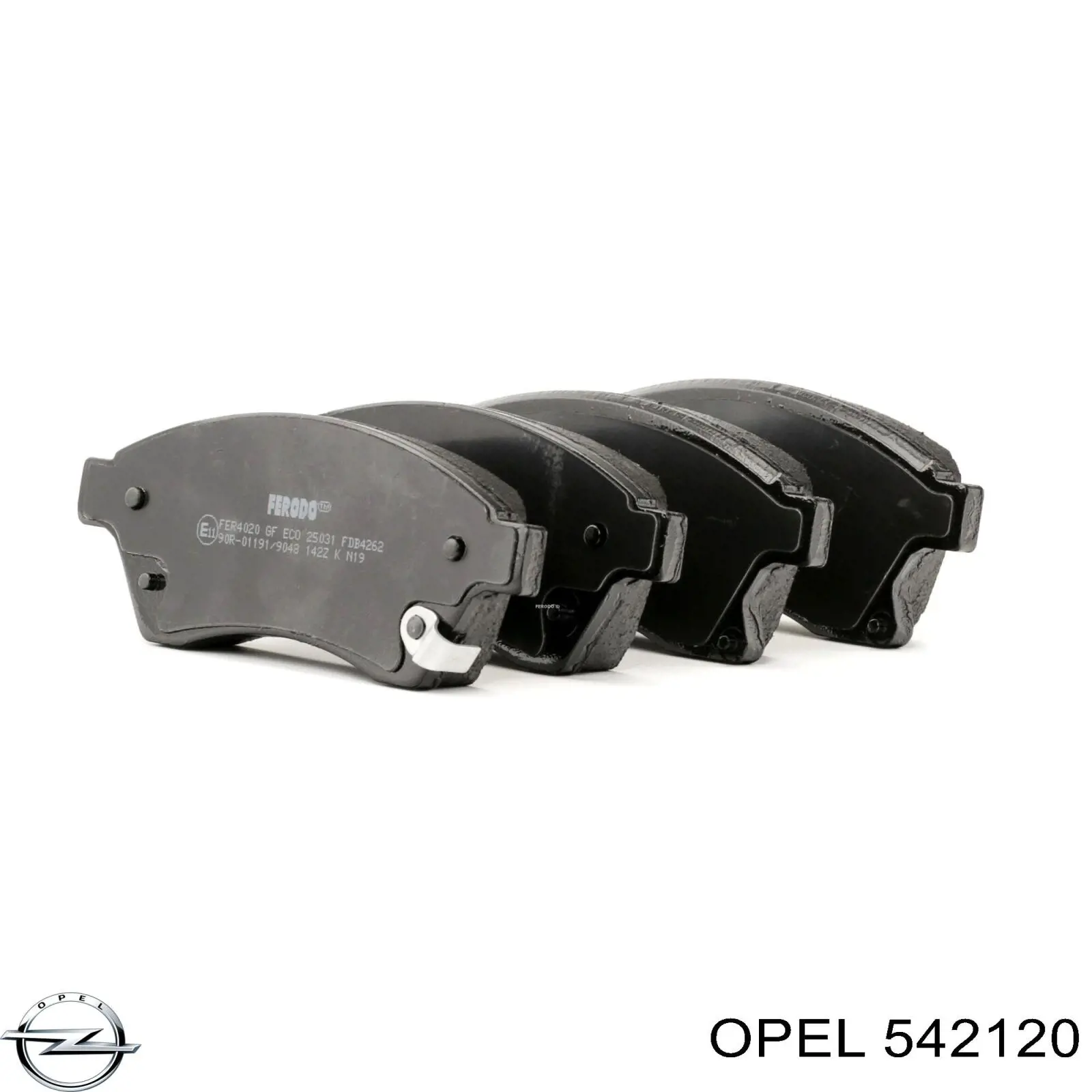 Тормозные колодки Opel 542120