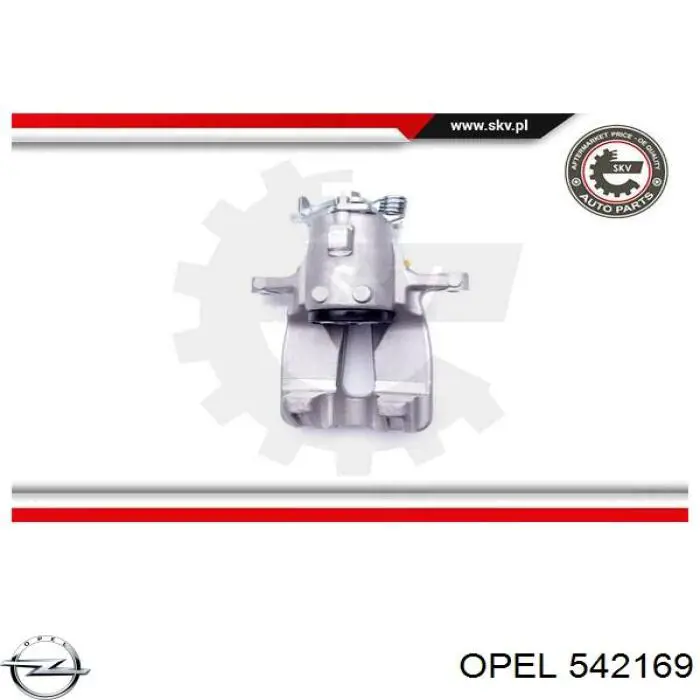Суппорт задний правый 542169 Opel