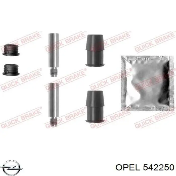 542250 Opel суппорт тормозной передний правый